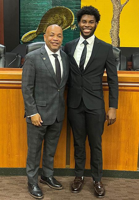 Percy Arthur with Assemblyman Carl Heastie